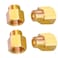 AOPANDA Brass Pipe Fitting 12 NPT Male x 34 NPT Female Hex Nipple Reducer for GasFuelsOil 4Pack