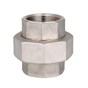 beduan Beduan Stainless Steel 12 Female NPT Hex Union Cast Pipe Fitting Adapter