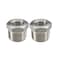 beduan Beduan Stainless Steel Reducer Hex Bushing 1 Male NPT to 18 Female NPT Reducing Cast Pipe Adapter FittingPack of 2