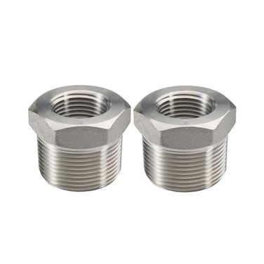 beduan Beduan Stainless Steel Reducer Hex Bushing 1 Male NPT to 18 Female NPT Reducing Cast Pipe Adapter FittingPack of 2