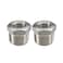 beduan Beduan Stainless Steel Reducer Hex Bushing 1 Male NPT to 18 Female NPT Reducing Cast Pipe Adapter FittingPack of 2
