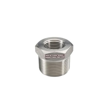 beduan Beduan Stainless Steel Reducer Hex Bushing 12 Male NPT to 38 Female NPT Reducing Cast Pipe Adapter Fitting