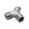 beduan Beduan Tee 12 NPT Male Y Shaped 3 Way Cast Pipe Fitting Stainless Steel 304