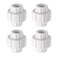 BENLIUDH 12 inch PVC Pipe Union Fittings PVC Connectors Female Thread Coupling 12 4pcs