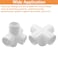 Biaungdo 4 Pcs 34 PVC 5 Way Elbow Connector HeavyDuty PVC Pipe Fitting for DIY Shelf Garden Support White