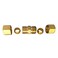 TL TOOLEGIN Brass Compression Tube Fitting Union 14 OD x 14 OD 5pcs