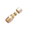 ZKZX Brass Compression Tube Pipe Fitting Connector Straight Coupling Adapter 38 Tube OD x 38 NPT Male Connector 5pcs 38 OD Compression x 38 NPT Male