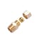 ZKZX Brass Compression Tube Pipe Fitting Connector Straight Coupling Adapter 38 Tube OD x 38 NPT Male Connector 5pcs 38 OD Compression x 38 NPT Male