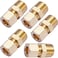ZKZX Brass Compression Tube Pipe Fitting Connector Straight Coupling Adapter 38 Tube OD x 38 NPT Male Connector 5pcs 38 OD Compression x 38 NPT Male