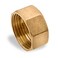Lakesstory Brass Pipe Cap 1 Female NPT Solid Brass Threaded End Cap Hex Head Plumbing Fitting for Water Oil HVAC