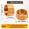 Lakesstory Brass Pipe Cap 1 Female NPT Solid Brass Threaded End Cap Hex Head Plumbing Fitting for Water Oil HVAC