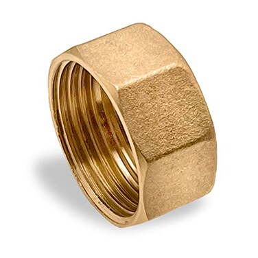Lakesstory Brass Pipe Cap 1 Female NPT Solid Brass Threaded End Cap Hex Head Plumbing Fitting for Water Oil HVAC
