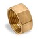 Lakesstory Brass Pipe Cap 1 Female NPT Solid Brass Threaded End Cap Hex Head Plumbing Fitting for Water Oil HVAC