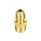 Breezliy 2 PCS Brass Tube Fitting Half Union Gas Adapter 14 Flare x 14 NPT Male Pipe Connector