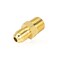 Breezliy 2 PCS Brass Tube Fitting Half Union Gas Adapter 14 Flare x 14 NPT Male Pipe Connector