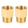 Breezliy Brass Pipe Fitting Reducer Adapter12 NPT Female X 12 NPT Male Extension Connector 4Pack
