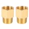 Breezliy Brass Pipe Fitting Reducer Adapter12 NPT Female X 12 NPT Male Extension Connector 4Pack