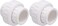 carvedexquisitely Carvedexquisitely 34 PVC Union Coupling Pipe Fitting Socket x Socket PVC Adapter Schedule 40 EPDM ORing White 2 Pack