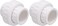 carvedexquisitely Carvedexquisitely 34 PVC Union Coupling Pipe Fitting Socket x Socket PVC Adapter Schedule 40 EPDM ORing White 2 Pack