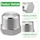 carvedexquisitely Carvedexquisitely Outer Hex Head Thread Pipe Plug Fitting 18 NPT Male304 Stainless Steelpack of 4