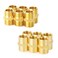 ChillWaves 14 NPT Brass Pipe Fitting Kit 6 14 NPT Male Hex Nipple6 14 NPT Female Hex CouplingThread Adapter12PACK
