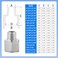 ChillWaves 304 Stainless Steel Pipe Fitting Reducer Adapter 1 NPT Female x 34 NPT Male Thread Adapter3PACK