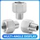 ChillWaves 304 Stainless Steel Pipe Fitting Reducer Adapter 1 NPT Female x 34 NPT Male Thread Adapter3PACK