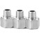 ChillWaves 304 Stainless Steel Pipe Fitting Reducer Adapter 1 NPT Female x 34 NPT Male Thread Adapter3PACK