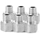 ChillWaves 304 Stainless Steel Pipe Fitting Reducer Adapter 12 NPT Female x 38 NPT Male Thread Adapter6PACK
