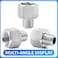 ChillWaves 304 Stainless Steel Pipe Fitting Reducer Adapter 12 NPT Female x 38 NPT Male Thread Adapter6PACK