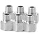 ChillWaves 304 Stainless Steel Pipe Fitting Reducer Adapter 38 NPT Female x 14 NPT Male Thread Adapter6PACK
