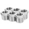 ChillWaves 304 Stainless Steel Pipe Fitting Reducer Hex Bushing 38 NPT Male x 14 NPT Female Thread Adapter6PACK