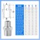 ChillWaves 304 Stainless Steel Pipe Fitting Reducer Hex Nipple 38 NPT Male x 14 NPT Male Thread Adapter6PACK