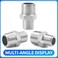 ChillWaves 304 Stainless Steel Pipe Fitting Reducer Hex Nipple 38 NPT Male x 14 NPT Male Thread Adapter6PACK