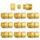 ChillWaves Brass Compression Tube Fitting 18 OD x 18 NPT Male Compression Union Connector10PACK