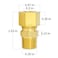 ChillWaves Brass Compression Tube Fitting 316 OD x 18 NPT Male Compression Union Connector10PACK