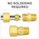 ChillWaves Brass Compression Tube Fitting 316 OD x 18 NPT Male Compression Union Connector10PACK