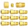 ChillWaves Brass Compression Tube Fitting 316 OD x 18 NPT Male Compression Union Connector10PACK