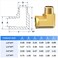 ChillWaves Brass Pipe Fitting 90 Degree Barstock Street Elbow 12 NPT Female x 12 NPT Male Thread Adapter2PACK