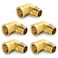 ChillWaves Brass Pipe Fitting 90 Degree Barstock Street Elbow 18 NPT Female x 18 NPT Male Thread Adapter5PACK