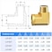ChillWaves Brass Pipe Fitting 90 Degree Barstock Street Elbow 18 NPT Female x 18 NPT Male Thread Adapter5PACK