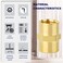 ChillWaves Brass Pipe Fitting Hex Coupling 1 NPT Female x 1 NPT Female Thread Adapter3PACK