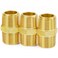 ChillWaves Brass Pipe Fitting Hex Nipple 34 NPT Male x 34 NPT Male Thread Adapter3PACK