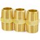 ChillWaves Brass Pipe Fitting Hex Nipple 34 NPT Male x 34 NPT Male Thread Adapter3PACK