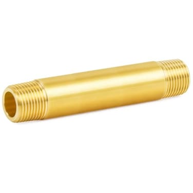 ChillWaves Brass Pipe Fitting Long Nipple Pipe 34 NPT Male x 34 NPT Male Thread 4 Length100MM1PACK