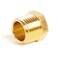 ChillWaves Brass Pipe Fitting Outer Hex Head Socket Pipe Plug Fitting 14 NPT Male Thread Adapter12PACK