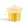 ChillWaves Brass Pipe Fitting Outer Hex Head Socket Pipe Plug Fitting 14 NPT Male Thread Adapter12PACK