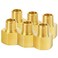 ChillWaves Brass Pipe Fitting Reducer Adapter 12 NPT Female x 14 NPT Male Thread Adapter6PACK