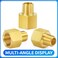 ChillWaves Brass Pipe Fitting Reducer Adapter 38 NPT Female x 14 NPT Male Thread Adapter6PACK