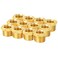 ChillWaves Brass Pipe Fitting Reducer Hex Bushing 14 NPT Male x 18 NPT Female Thread Adapter12PACK